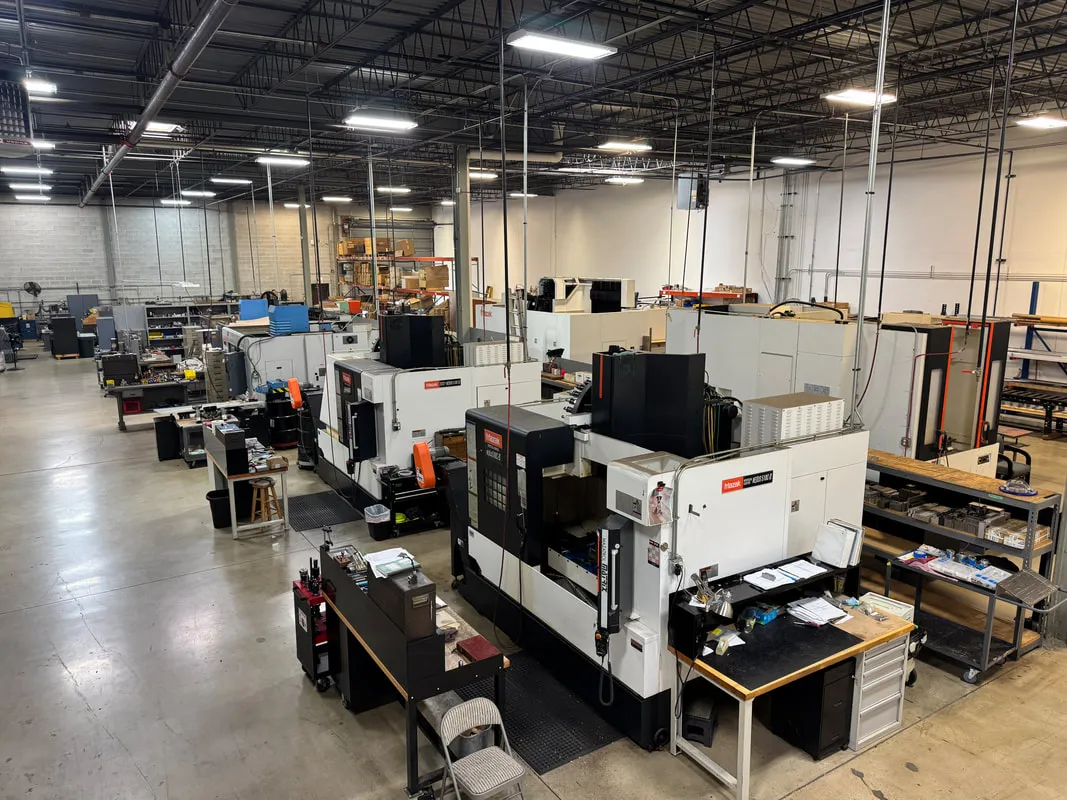 Precision-machined parts produced at RTM Precision Machining